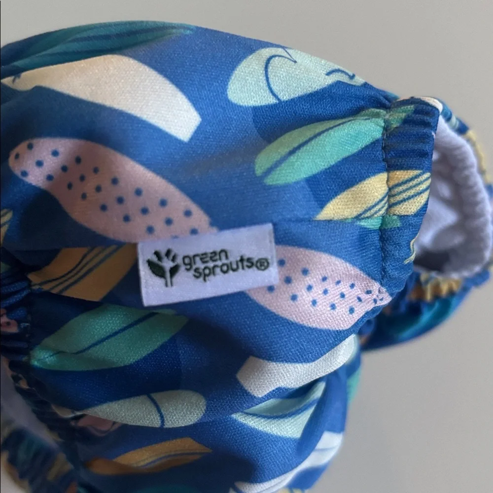 Green Sprouts Colorful Surfboard Patterned Reusable Kids Swim Diaper